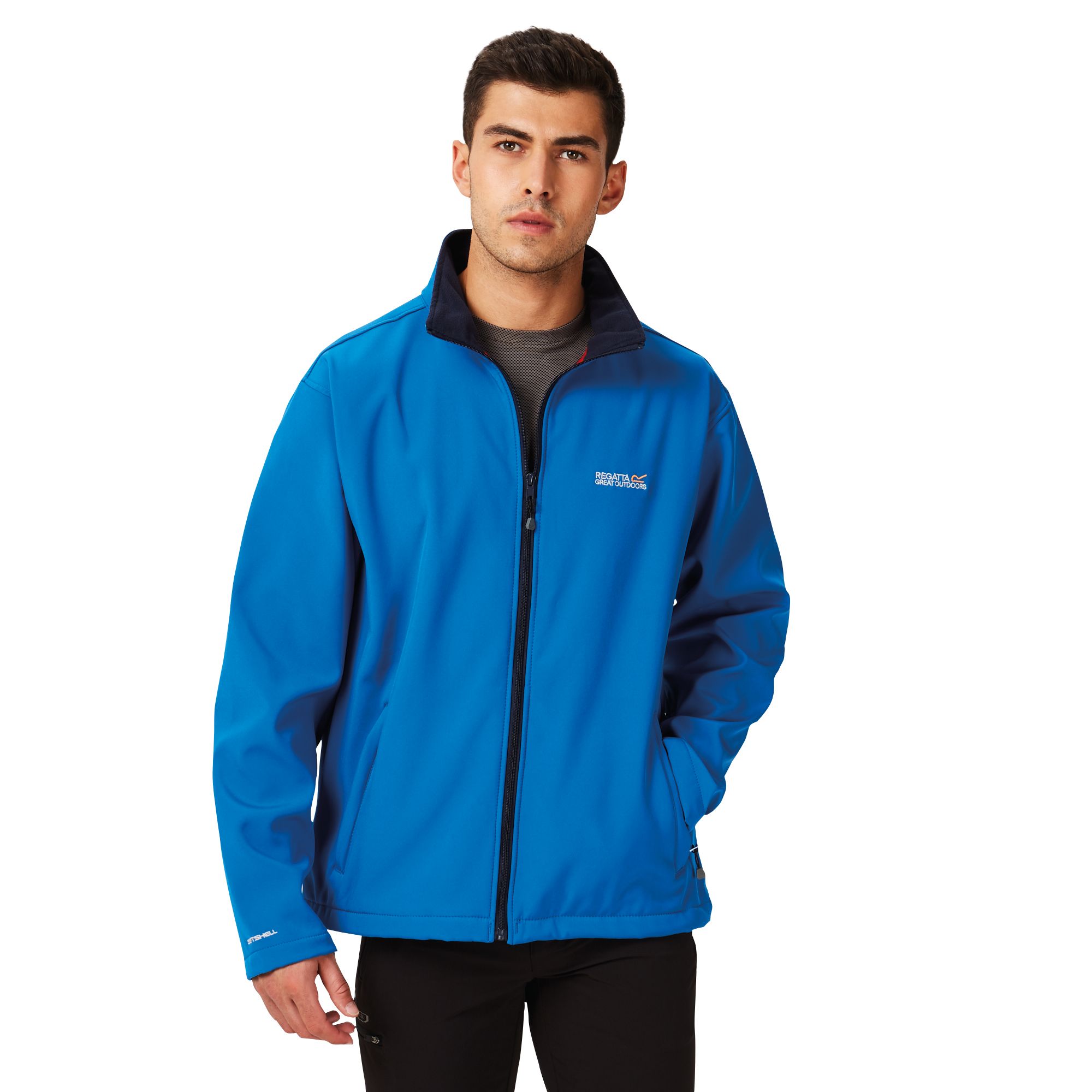 Regatta Cera III Mens Funnel Neck Softshell Jacket Run Charlie