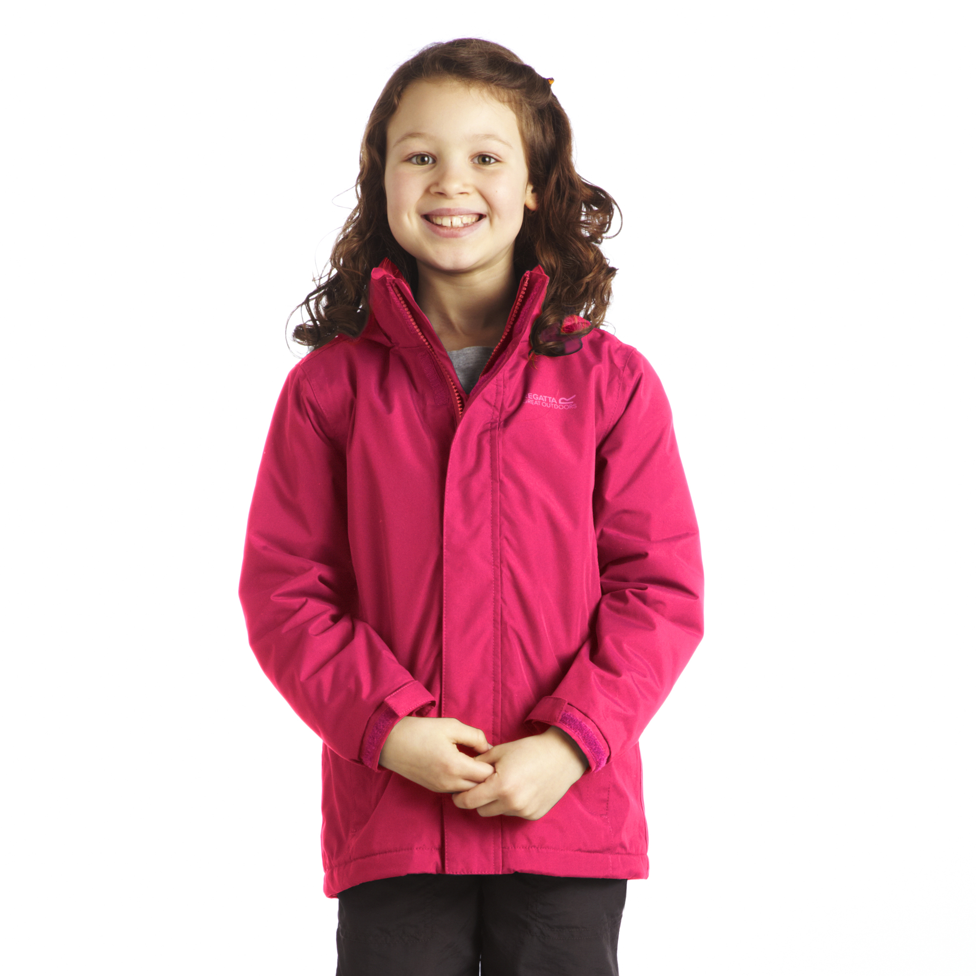 Regatta Westburn II Kids Waterproof Fleece Lined School Coat Run Charlie