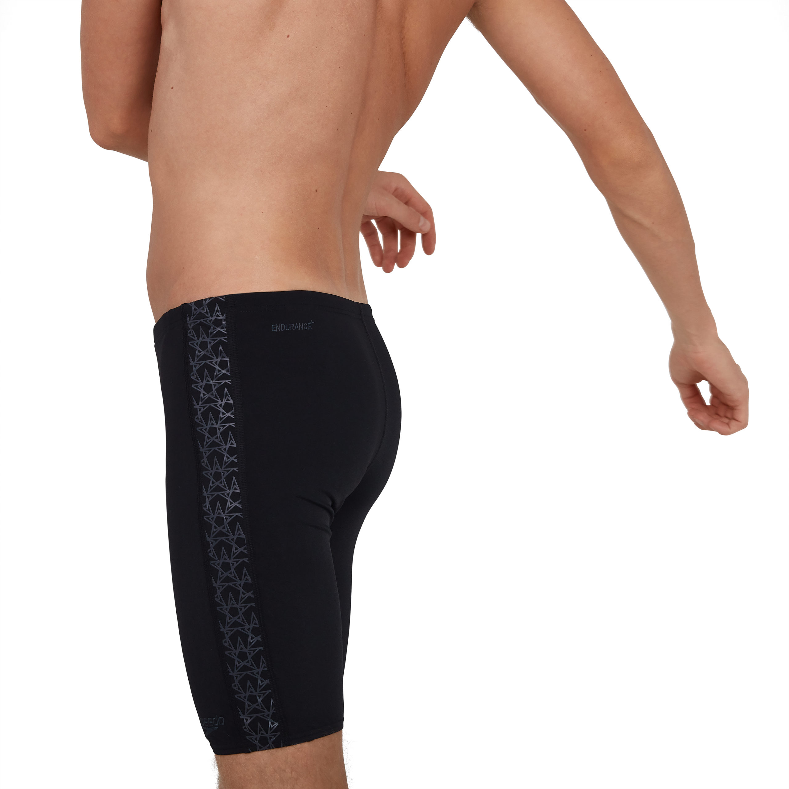 Speedo BoomStar Splice Mens Jammer Black/Grey Run Charlie