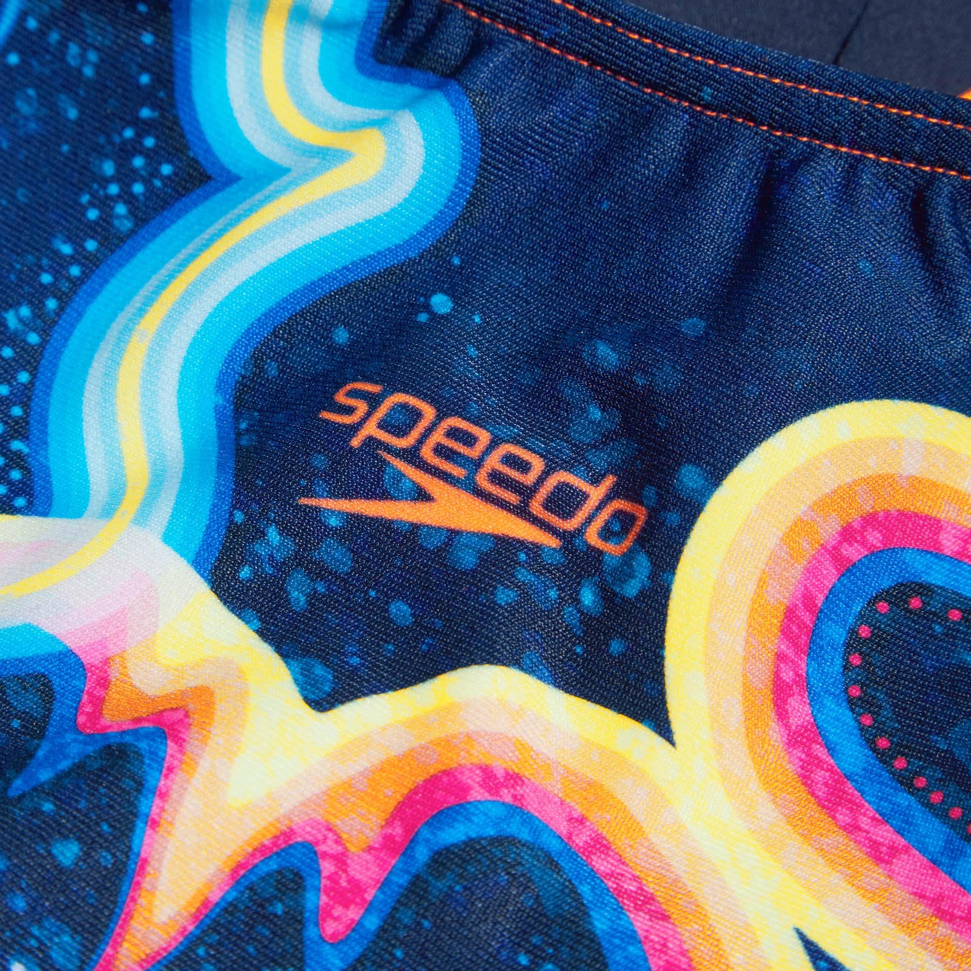 Speedo Digital Placement Splashback Girls Swimsuit Run Charlie