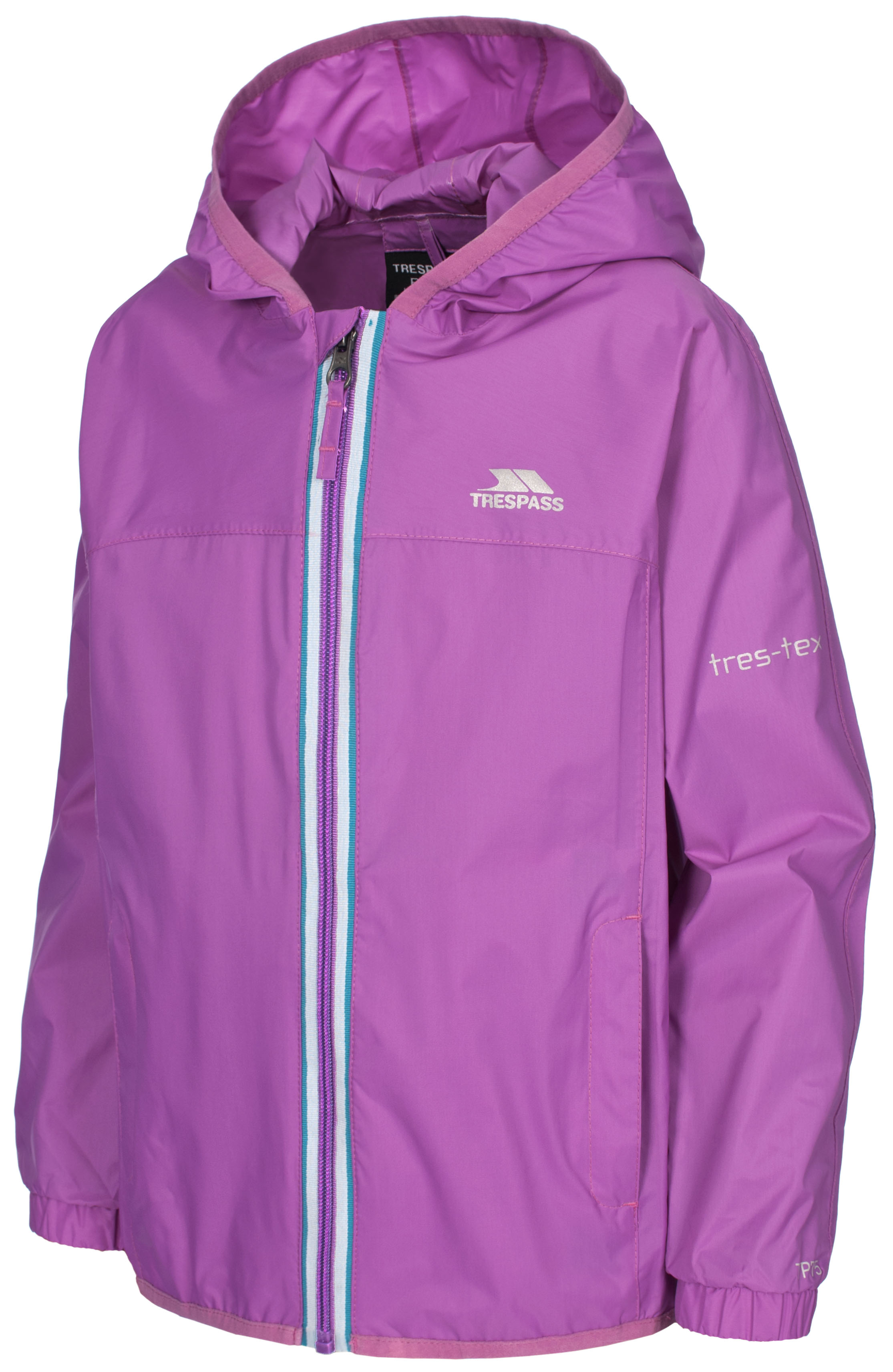 Trespass Maris Kids Jacket Waterproof Breathable Run Charlie