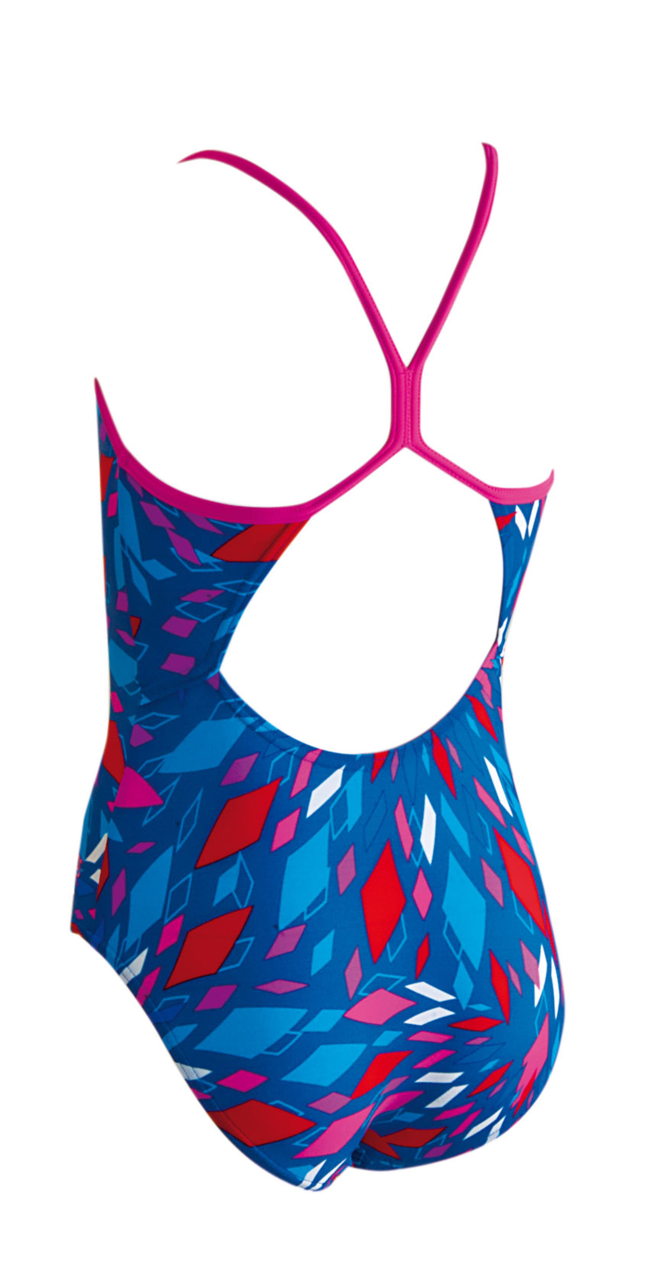 Zoggs Diamond Diva Sprintback Girls Swimsuit Swimming Costume 6 yrs 26" 