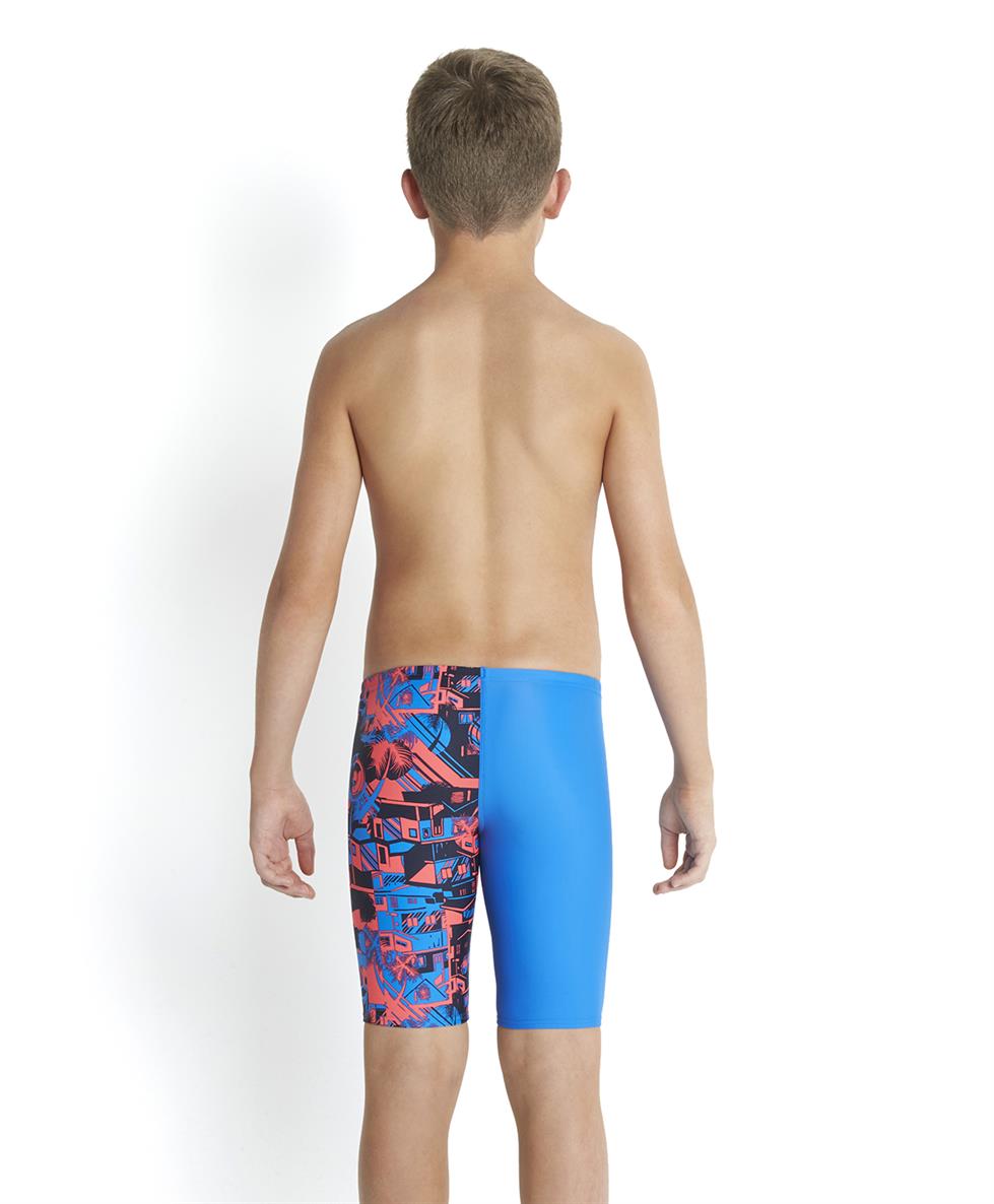 Speedo Boys Favelamix Allover V Cut Panel Jammer Run Charlie