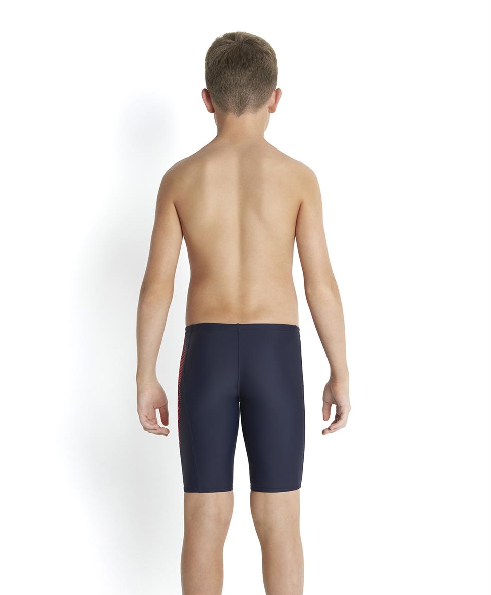 Speedo Boys Logo Panel Jammers Swim Shorts Navy Run Charlie