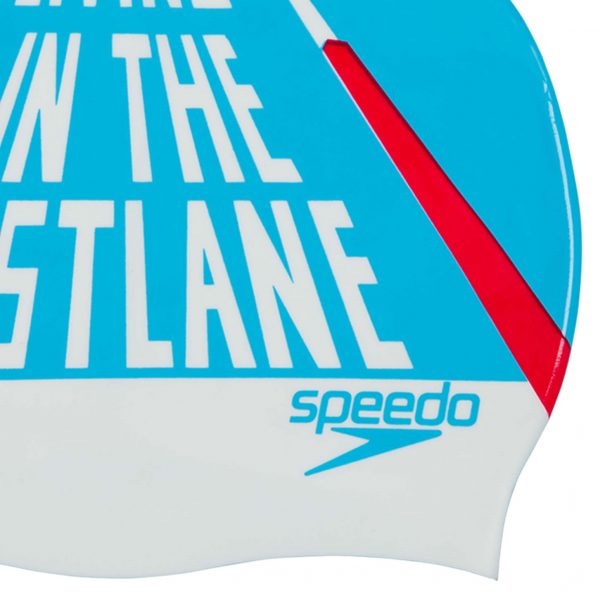 Speedo Fast Lane Slogan Print Adult Cap