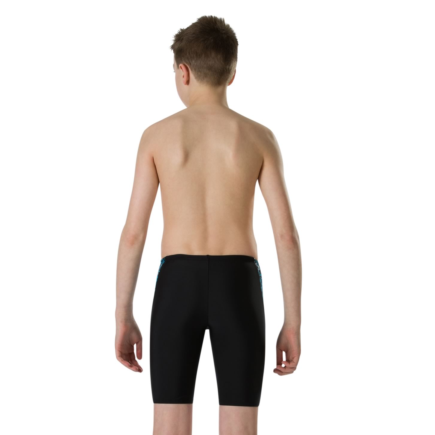 Speedo Boom Splice Boys Jammer Black/Windsor Blue - Run Charlie