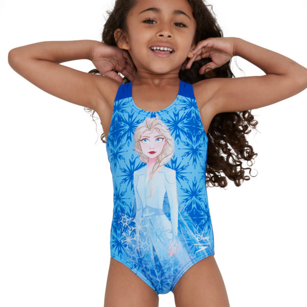 Speedo Disney Frozen 2 "Elsa" Digital Placement Girls Swimsuit
