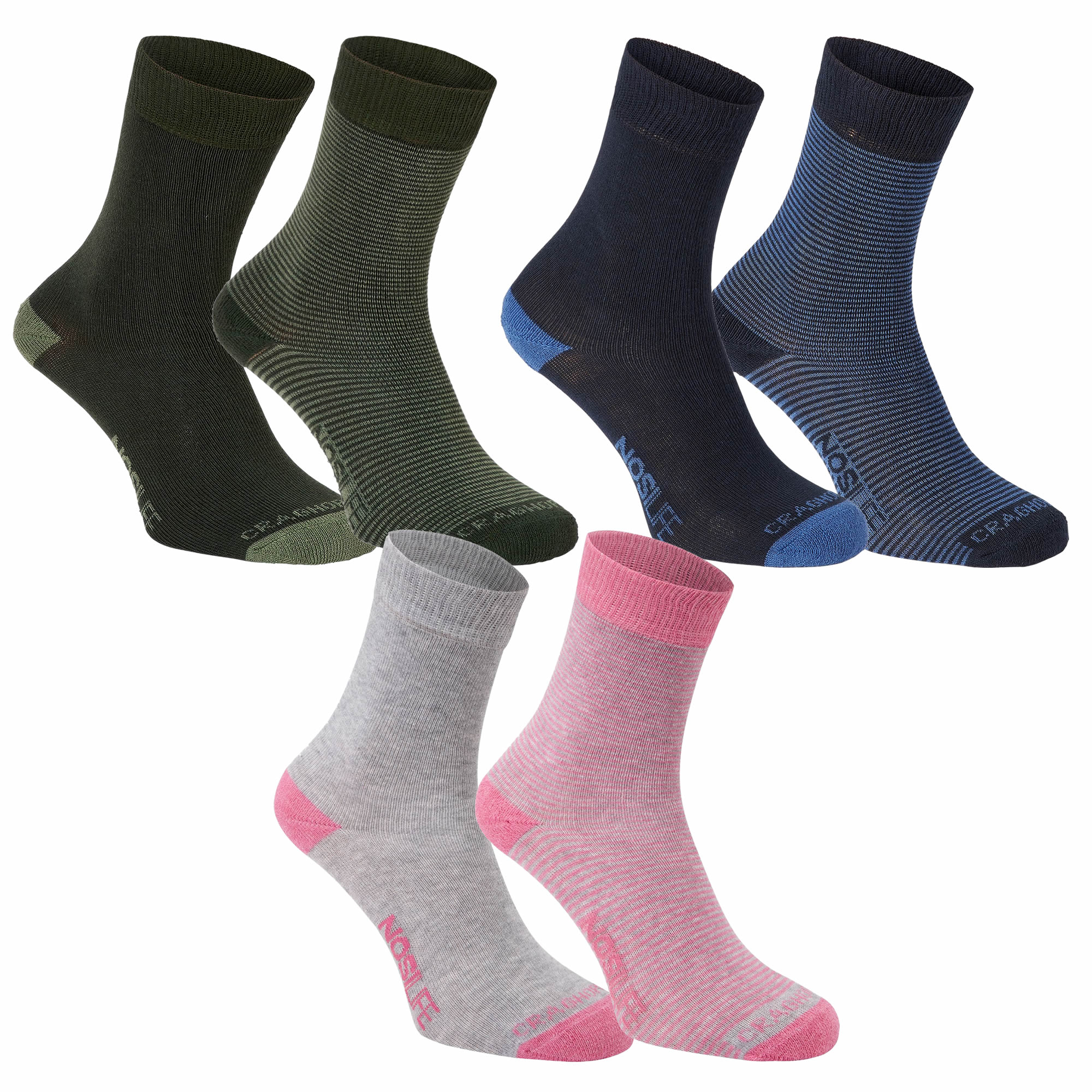 Craghoppers Craghoppers NosiLife Womens Twin Pack Socks 