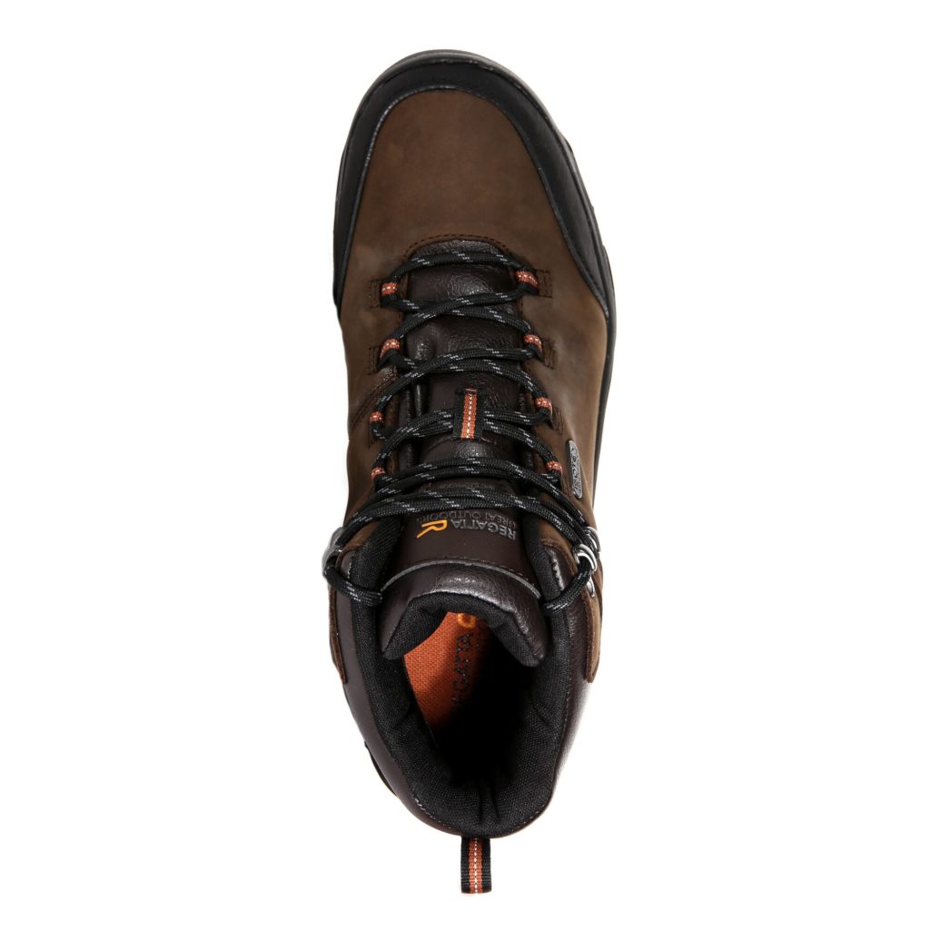 men's burrell leather vibram walking boots peat