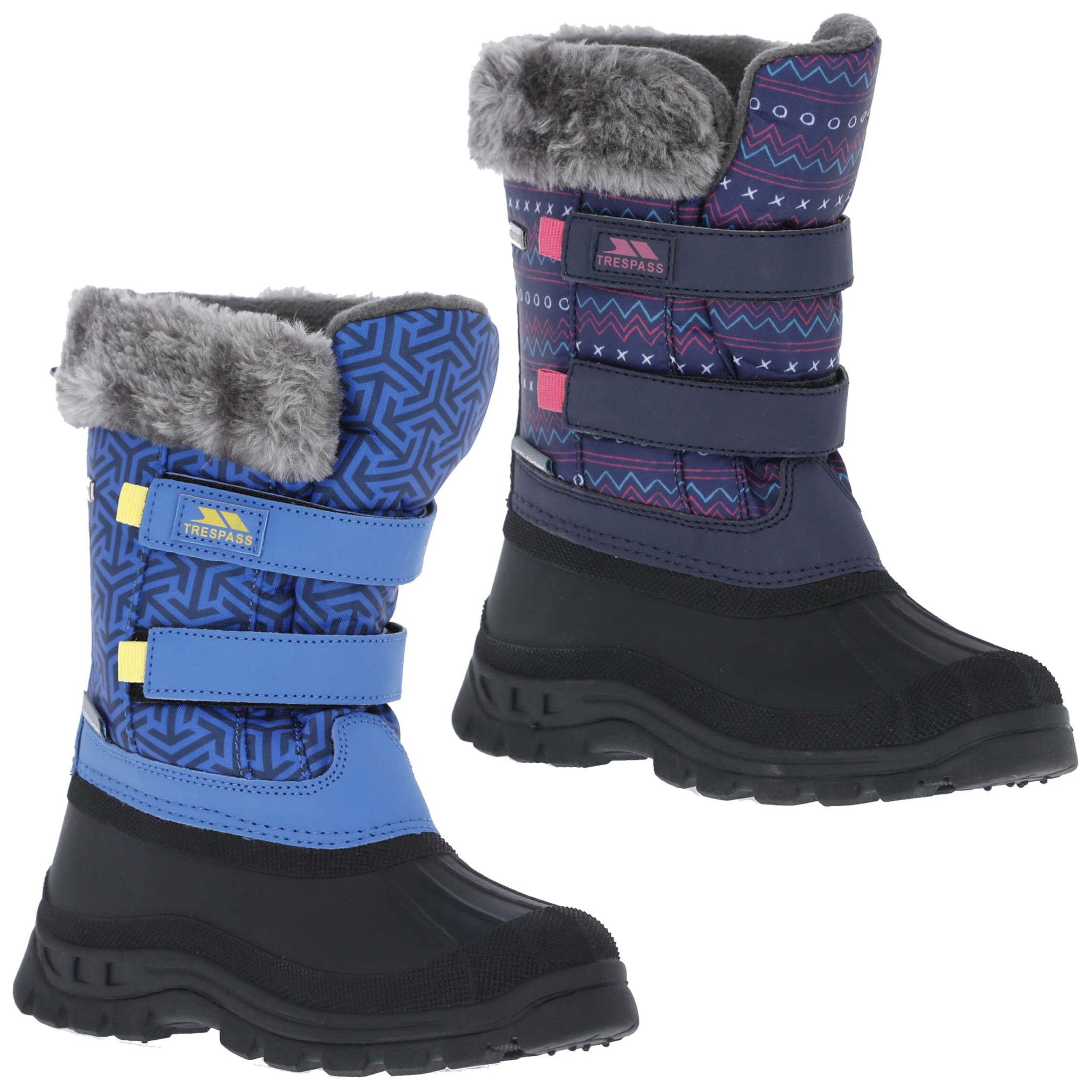 Trespass Vause Kids Snow Boots Run Charlie