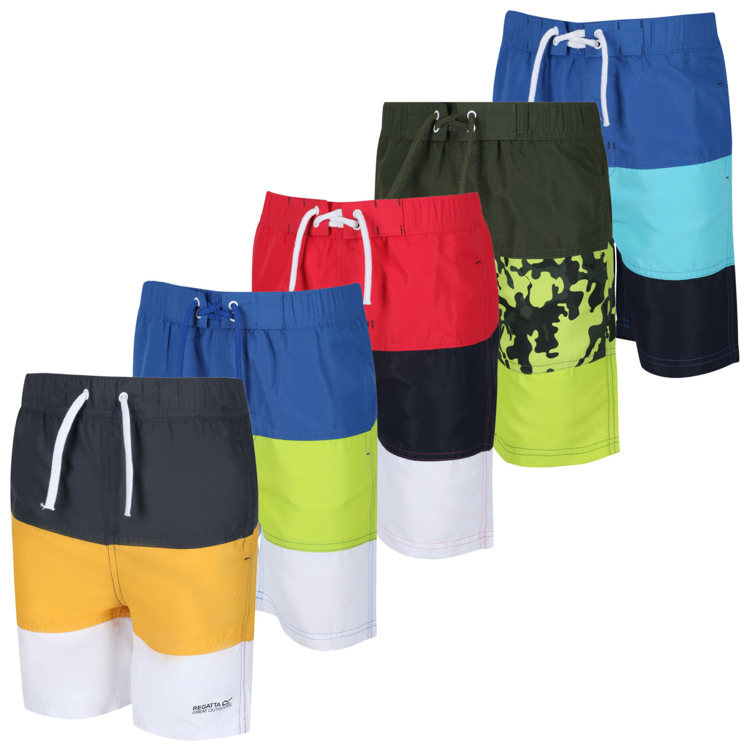 Regatta Shaul III Boys Swim Shorts Run Charlie