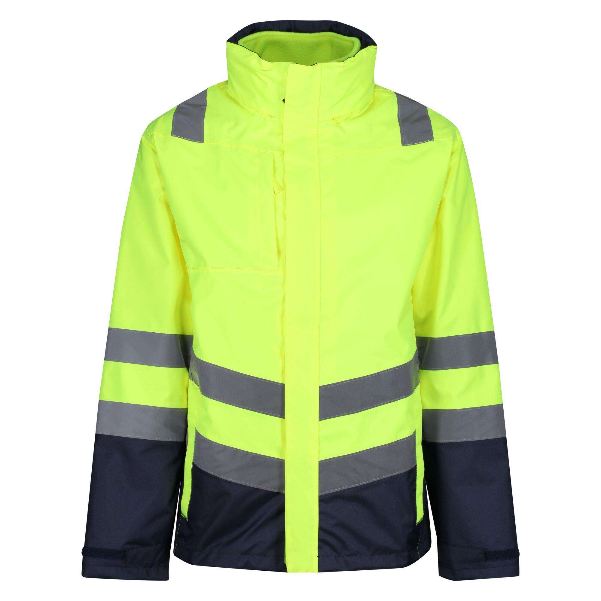 Regatta Professional Mens Pro Hi Vis 3 in 1 Jacket Orange/Navy