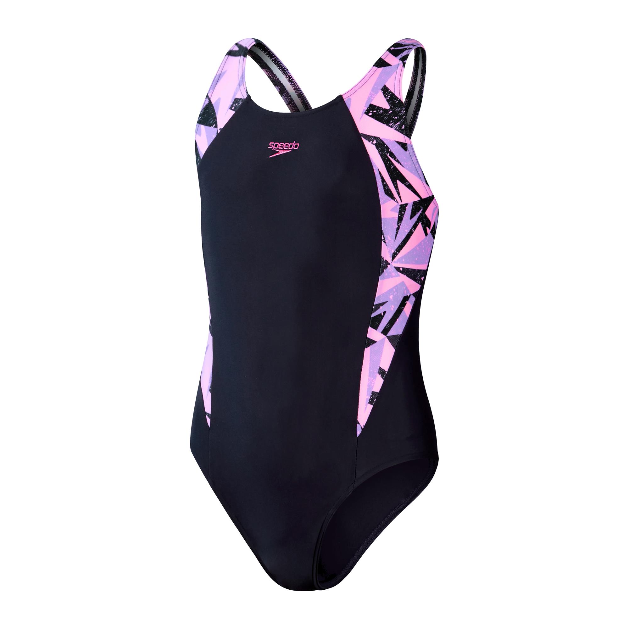 Speedo Hyperboom Splice Girls Muscleback Swimsuit Run Charlie