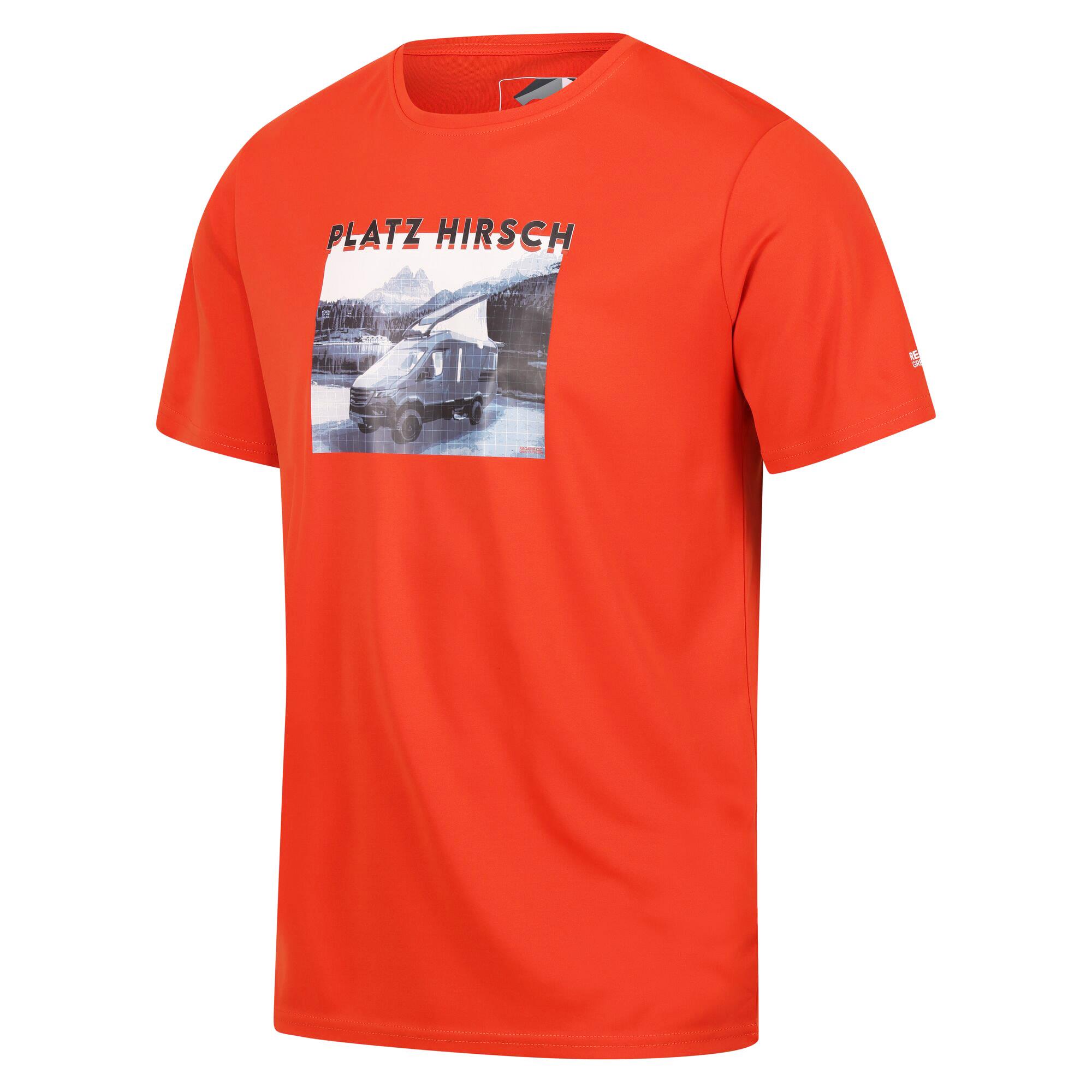 Camiseta Regatta Fingal Slogan II Hombre - Negra, Técnica