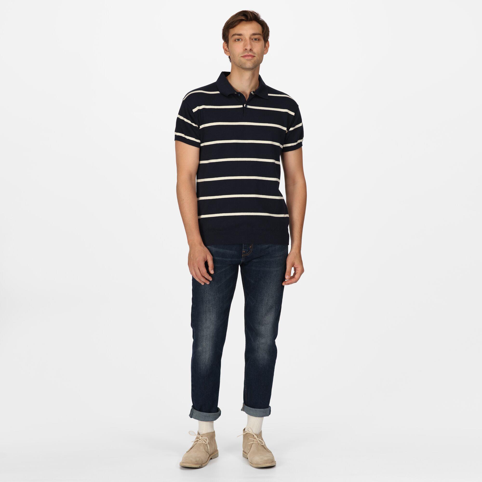 Regatta Arkose Mens Knitted Polo Shirt Run Charlie