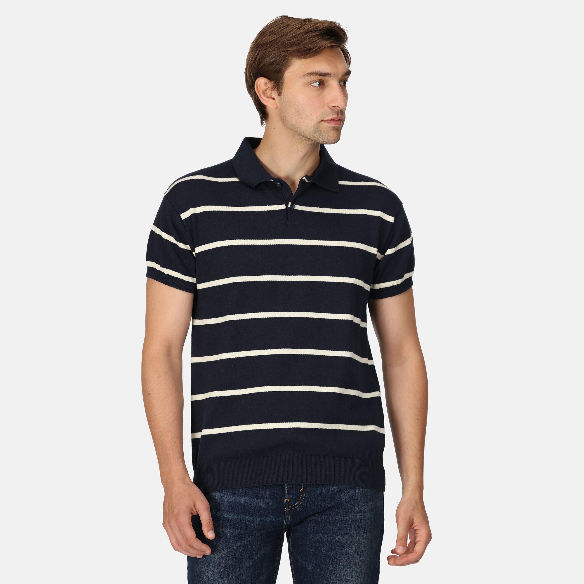 Regatta Arkose Mens Knitted Polo Shirt Run Charlie