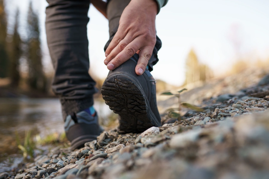 hike with blister