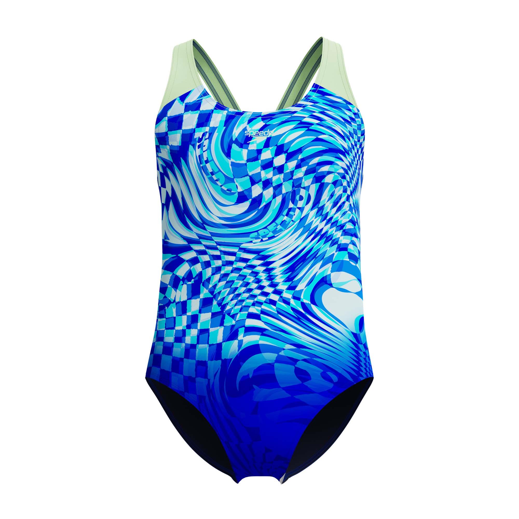 Speedo Girls Printed Splashback Swimsuit - Image 2