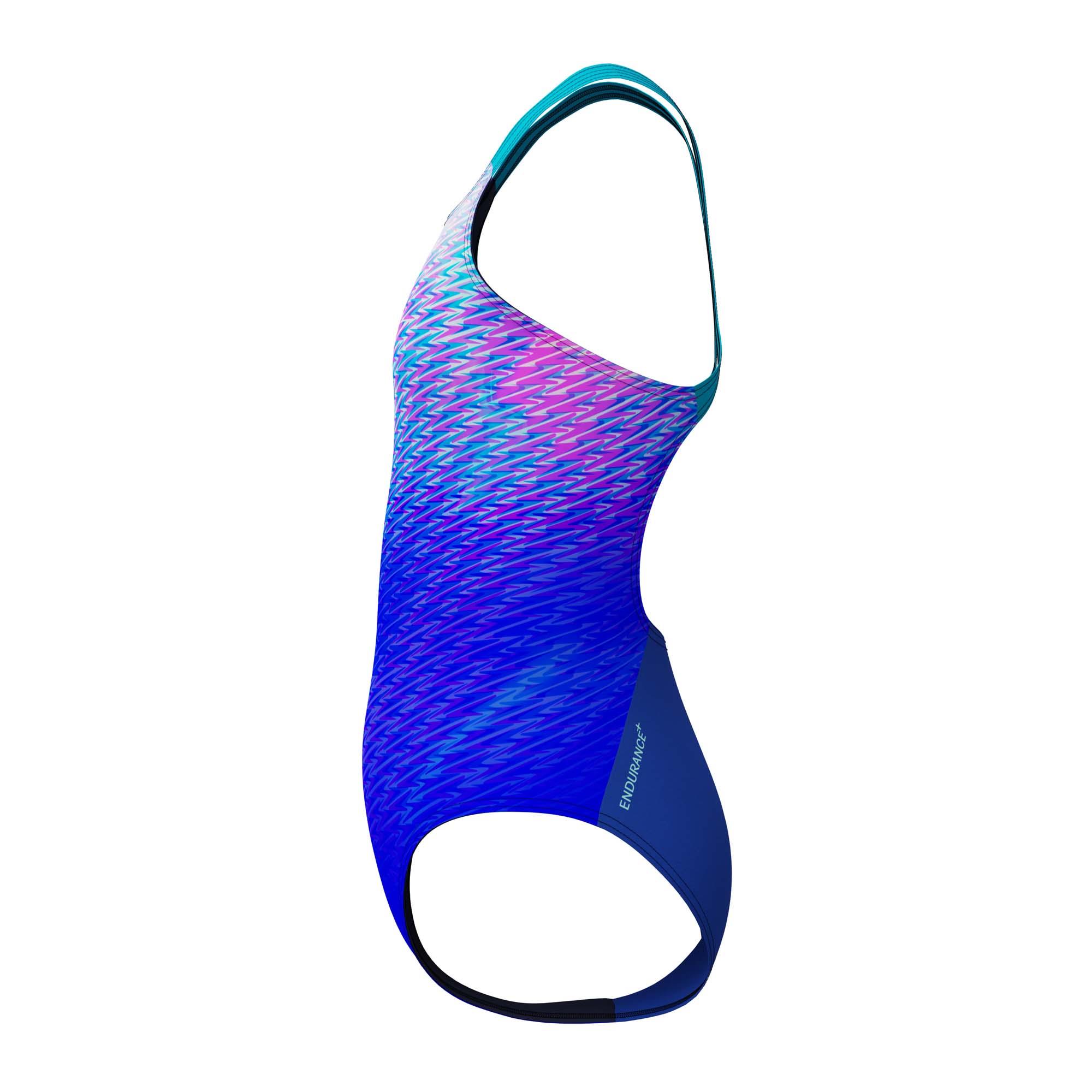 Speedo Girls Printed Powerback Swimsuit - Image 3