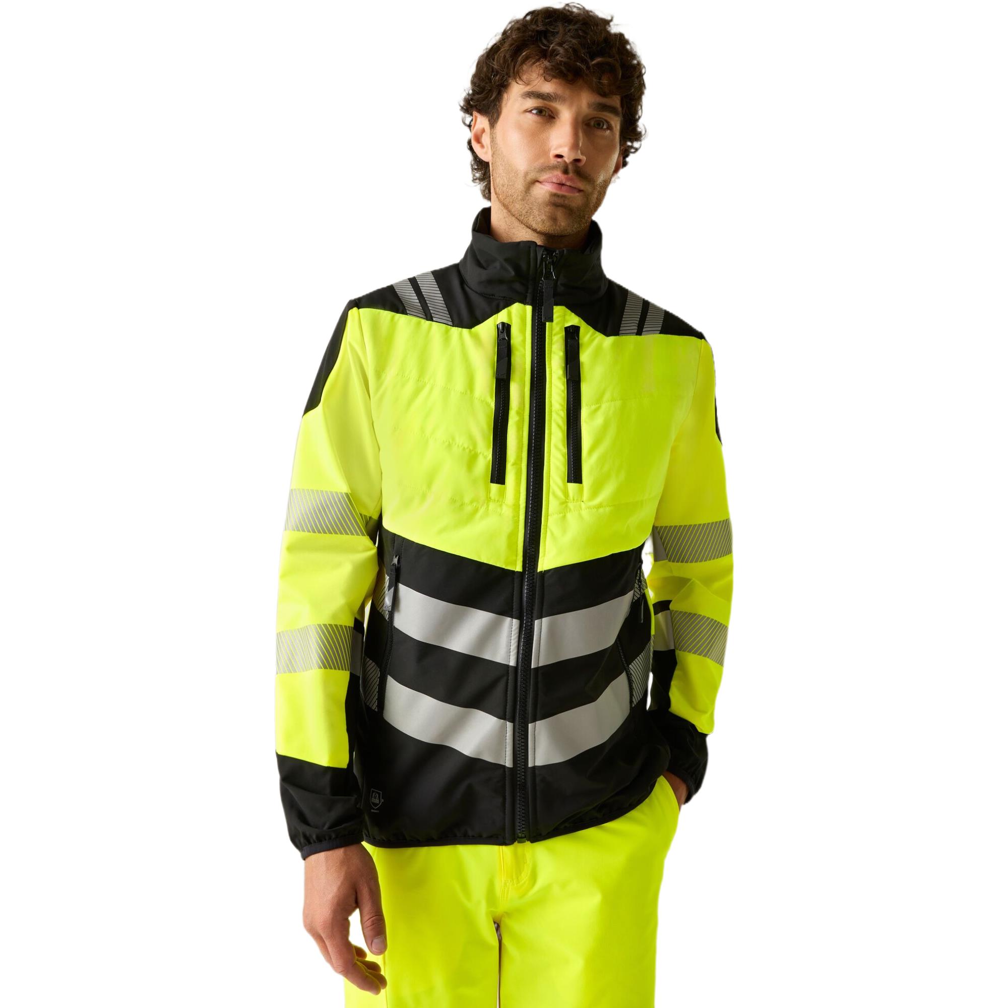 Regatta Mens Hi-Vis X-Pro Hybrid Jacket - Class 2