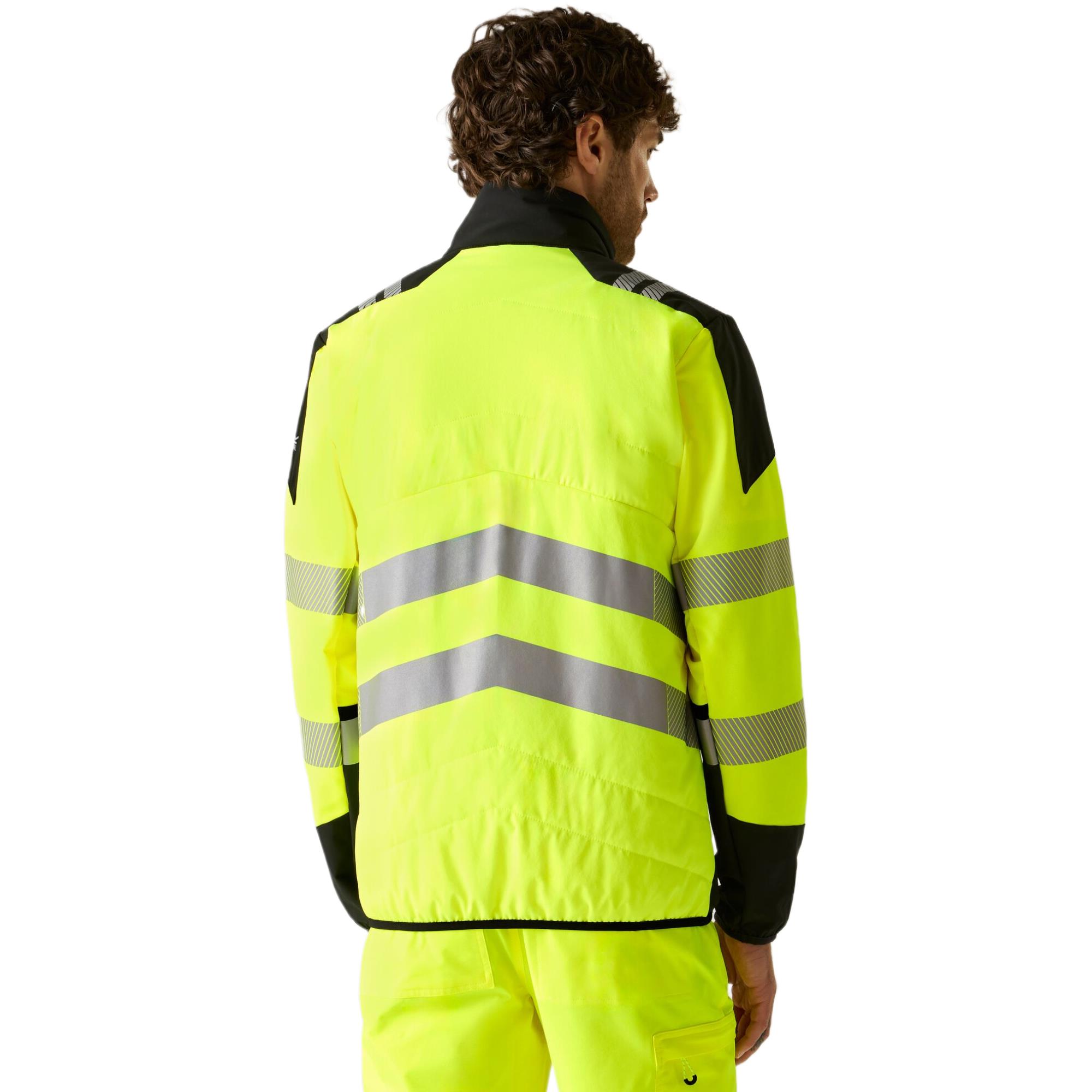 Regatta Mens Hi-Vis X-Pro Hybrid Jacket - Class 2 - Image 2