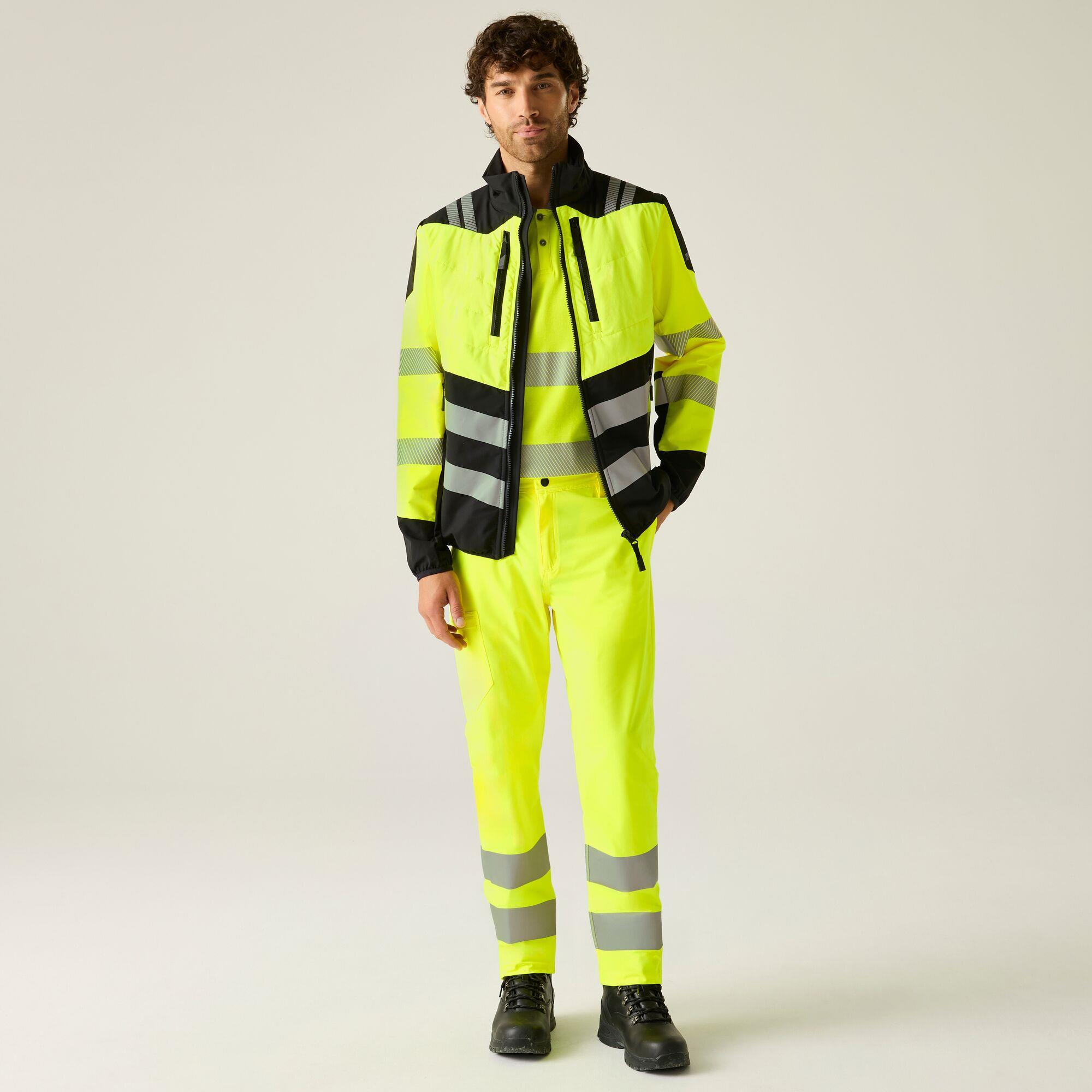 Regatta Mens Hi-Vis X-Pro Hybrid Jacket - Class 2 - Image 3