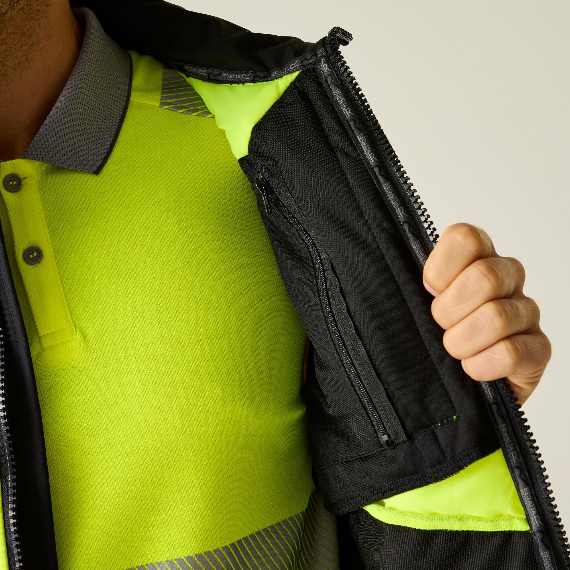 Regatta Mens Hi-Vis X-Pro Hybrid Jacket - Class 2 - Image 8