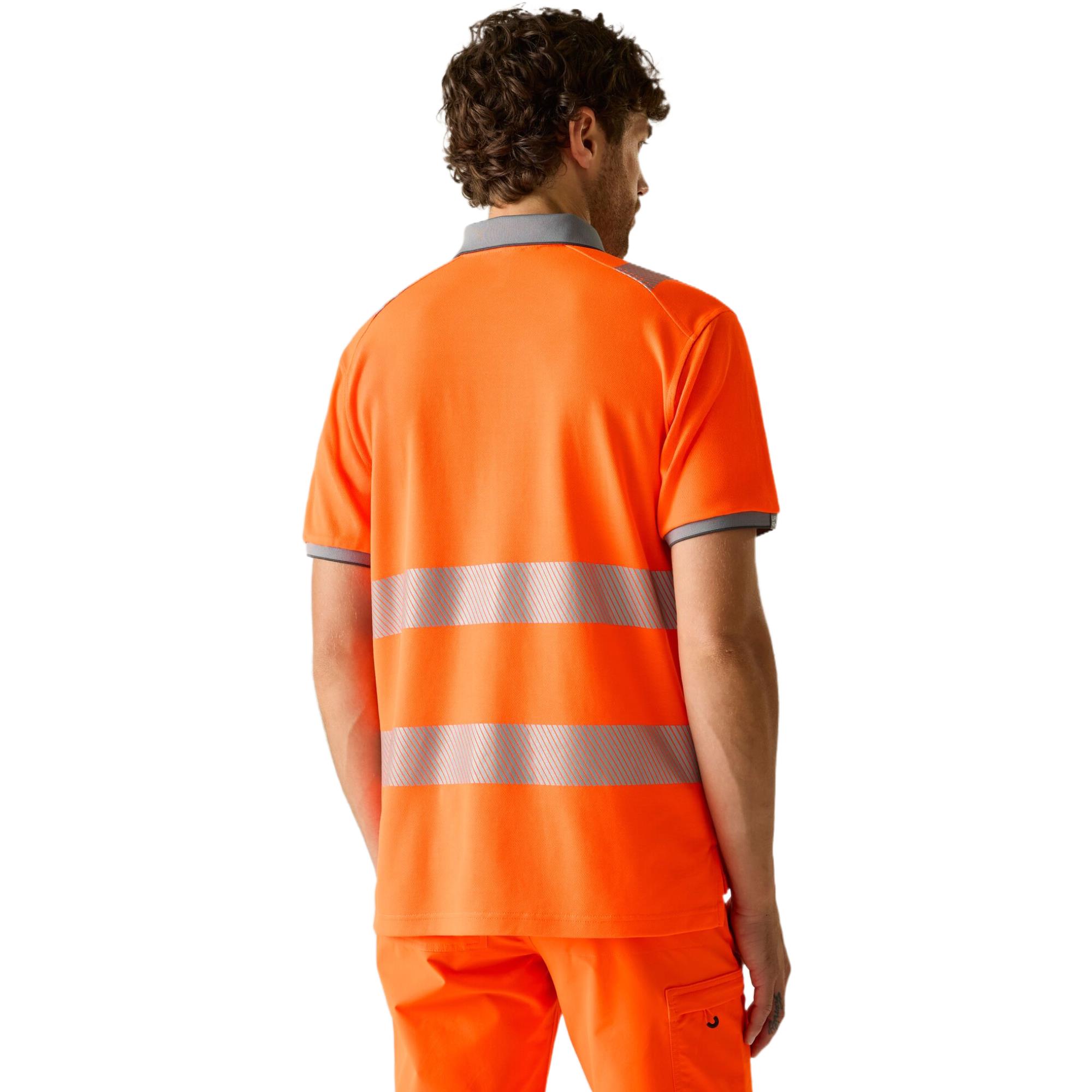 Regatta Mens Hi-Vis Pro Comfort Polycotton Polo Shirt - Image 2