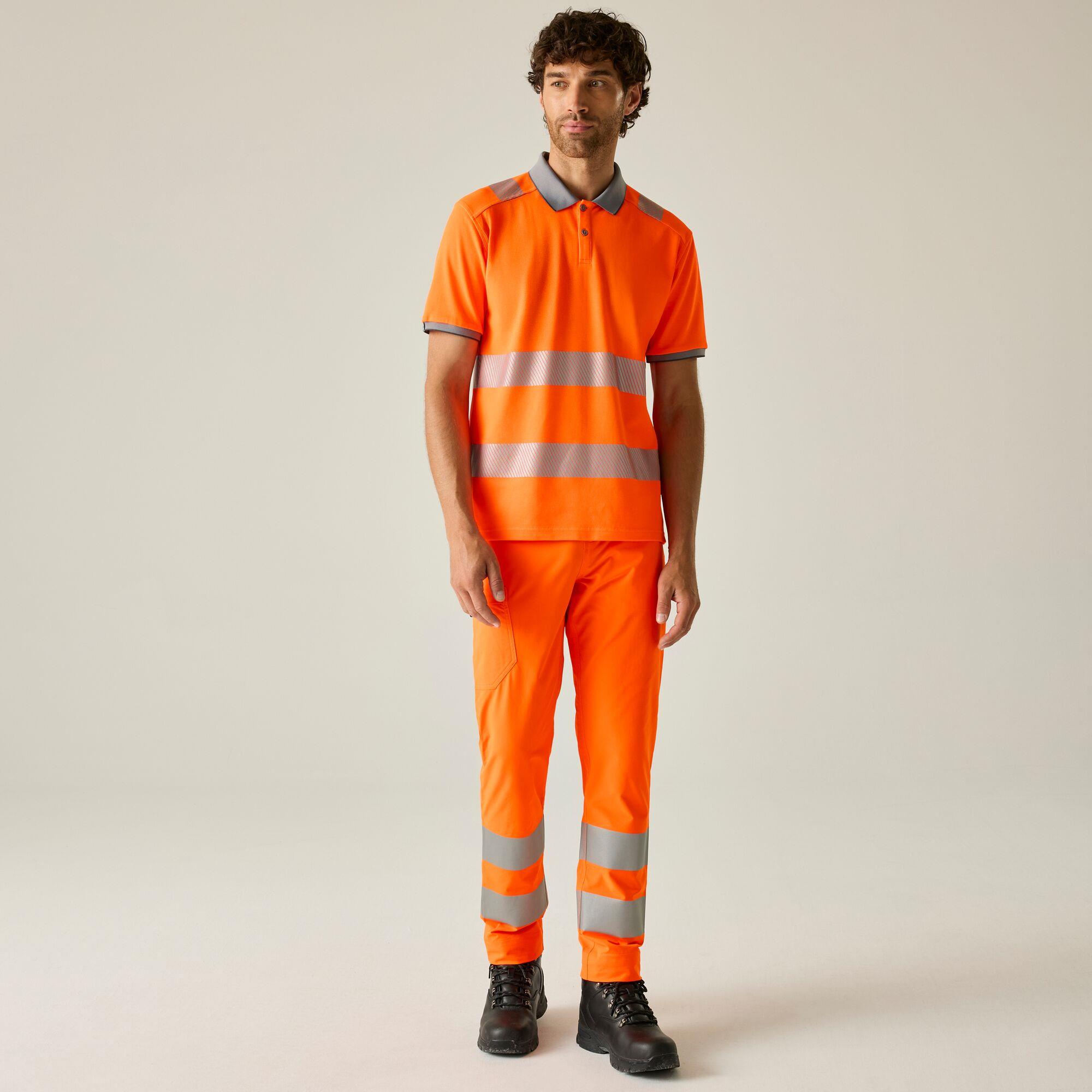 Regatta Mens Hi-Vis Pro Comfort Polycotton Polo Shirt - Image 3