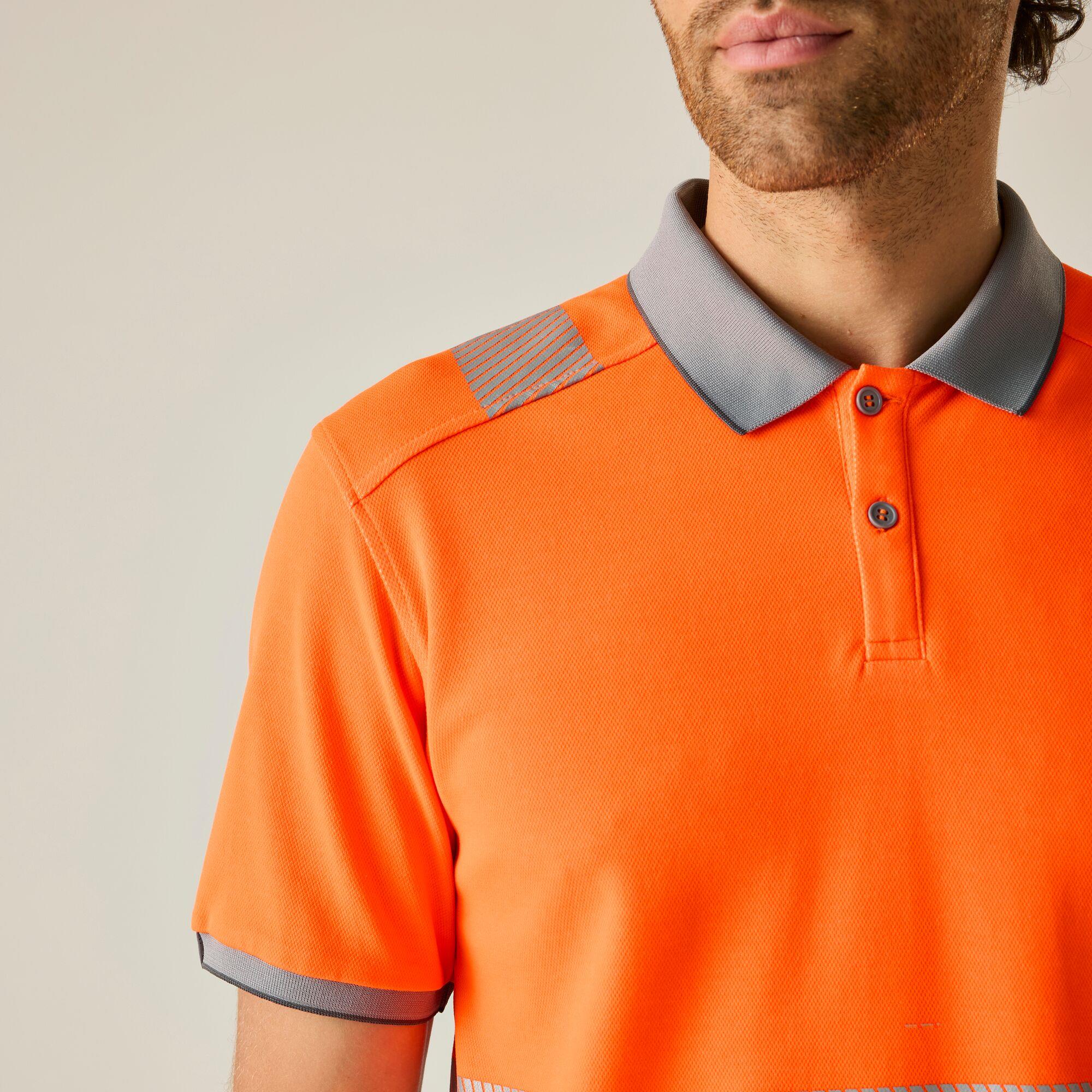Regatta Mens Hi-Vis Pro Comfort Polycotton Polo Shirt - Image 4