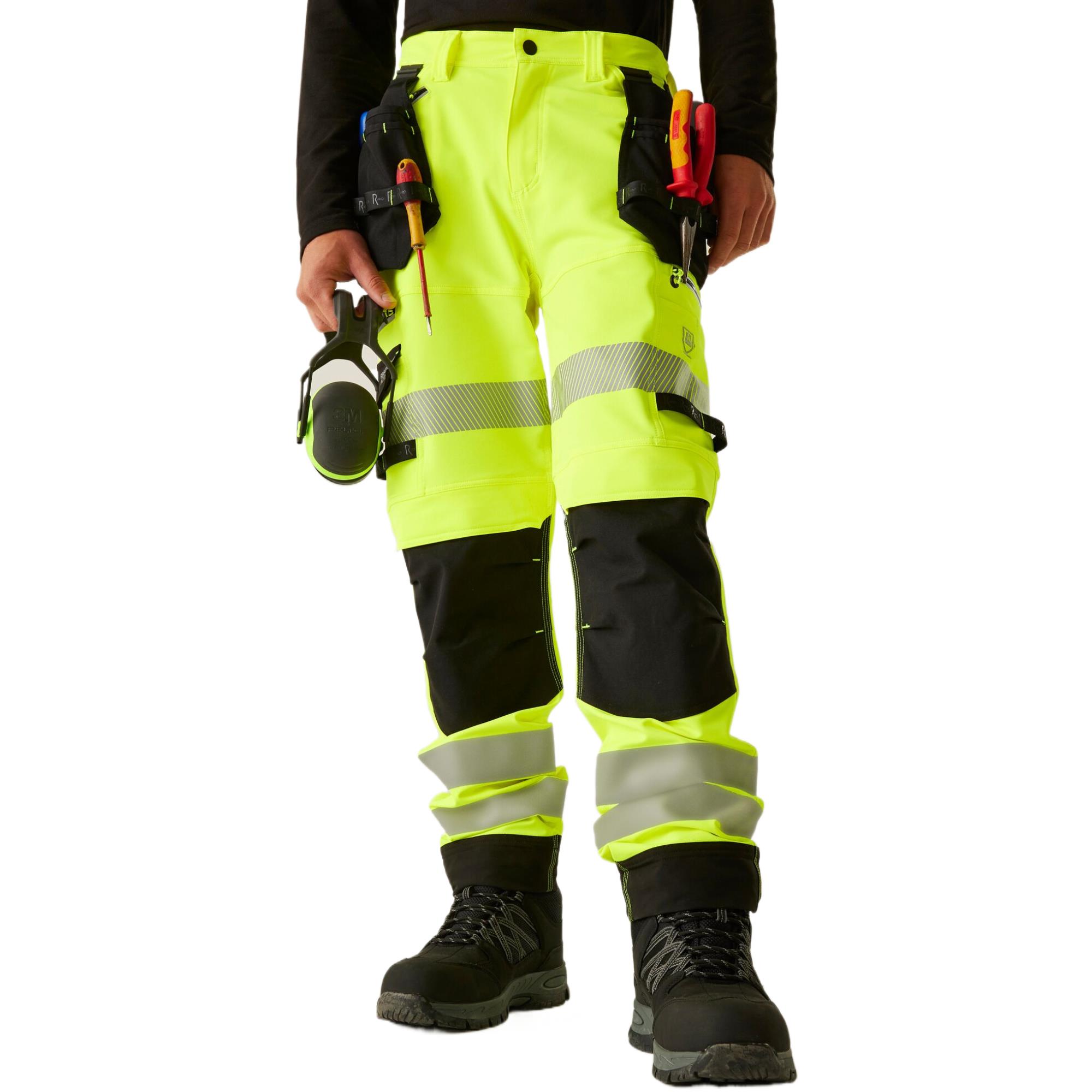 Regatta Mens Hi-Vis Infiltrate Stretch Holster Trousers
