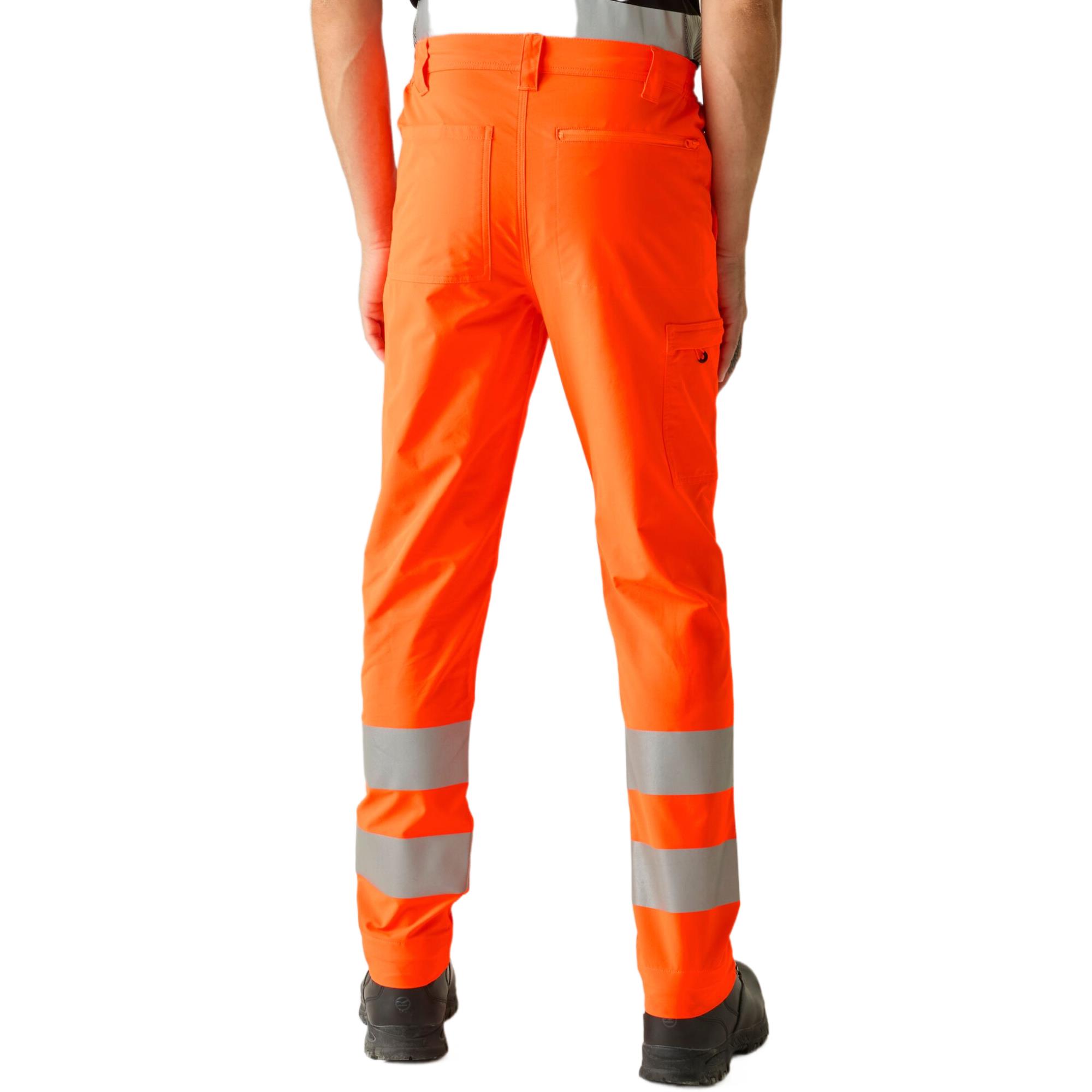 Regatta Mens Hi-Vis Pro Contract Stretch Action Trousers - Image 2