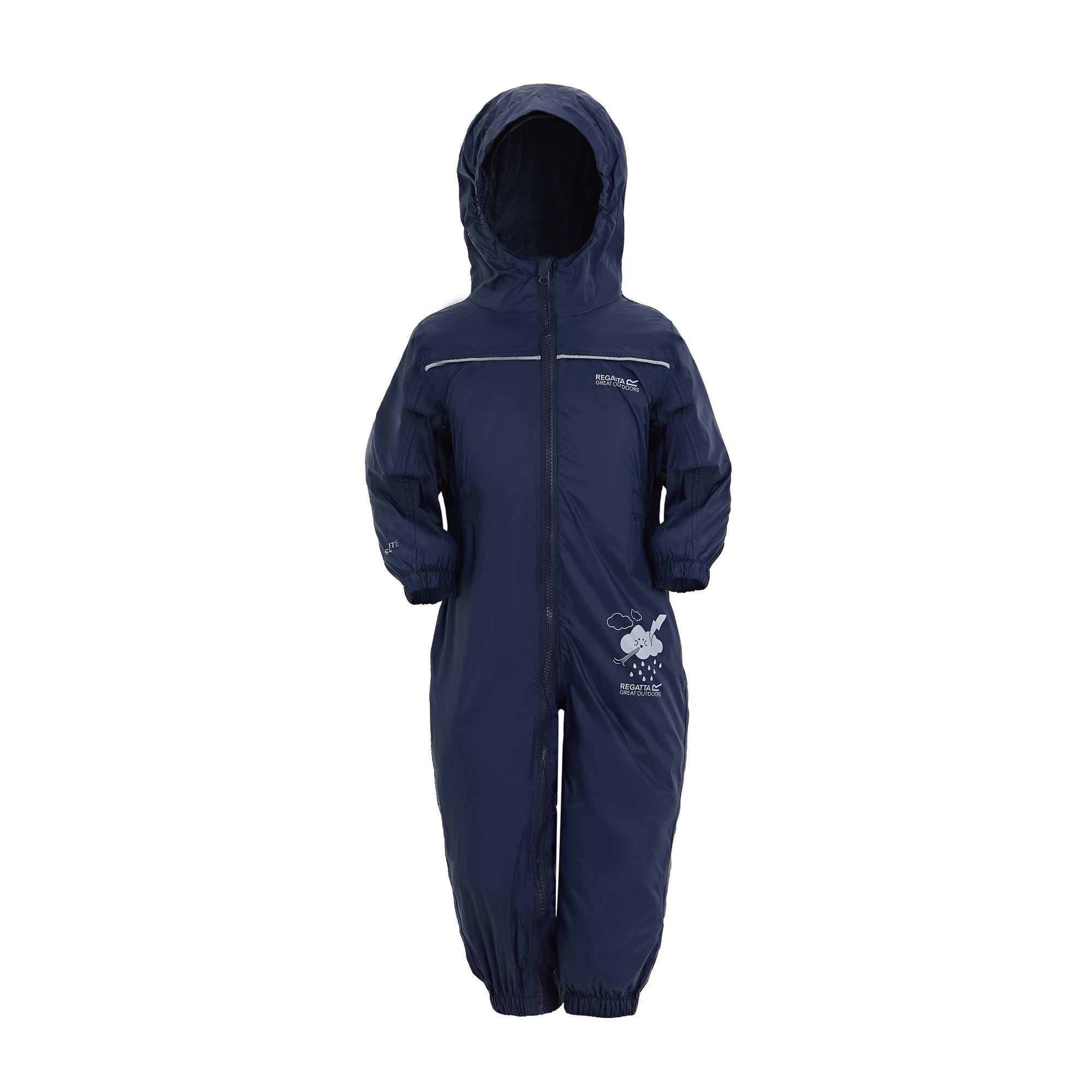 Regatta Puddle IV Kid's Waterproof Breathable All-in-one Suit - Image 3
