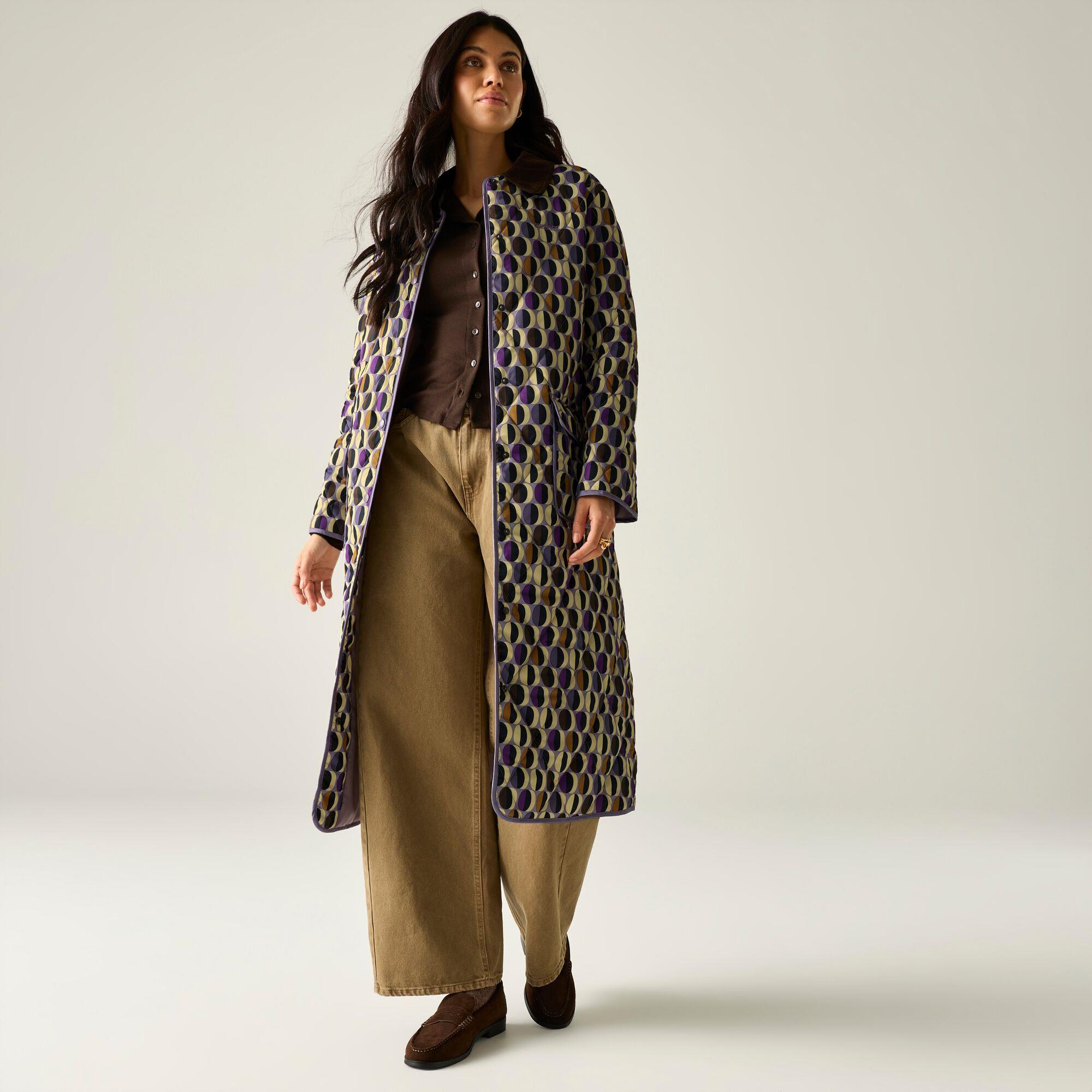 Regatta Womens Orla Kiely Mid Length Quilted Jacket - Image 3