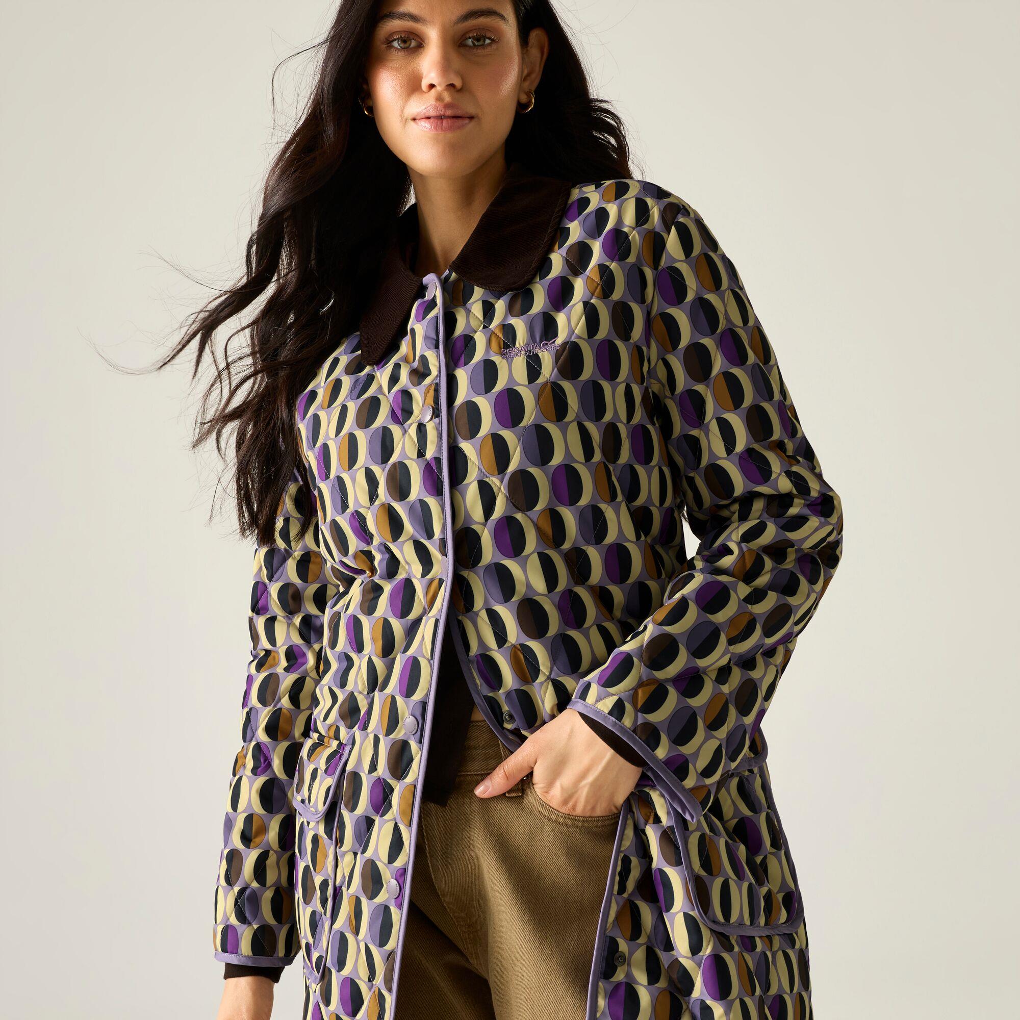 Regatta Womens Orla Kiely Mid Length Quilted Jacket - Image 5