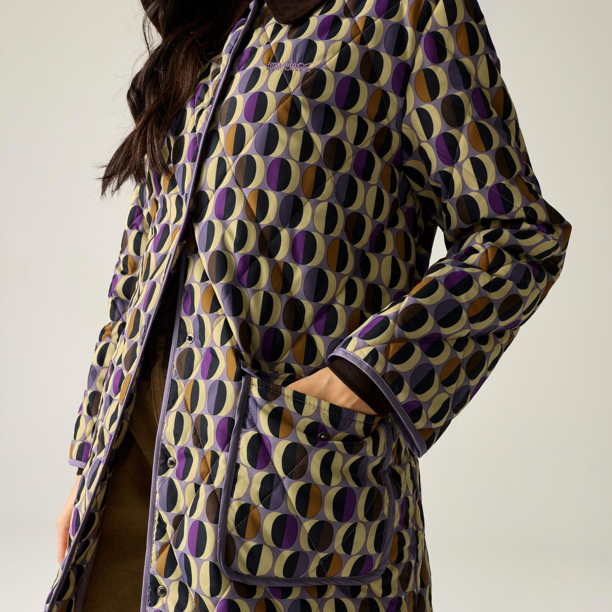 Regatta Womens Orla Kiely Mid Length Quilted Jacket - Image 7